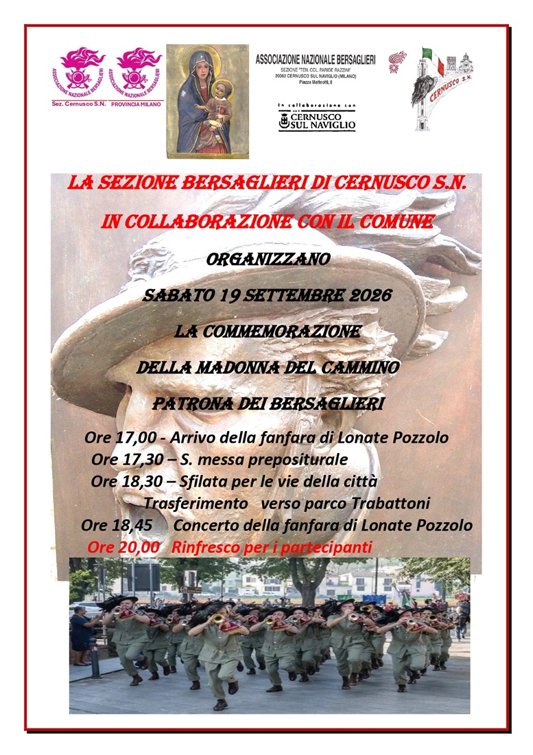 Commemorazione della Madonna del cammino - Cernusco sul naviglio